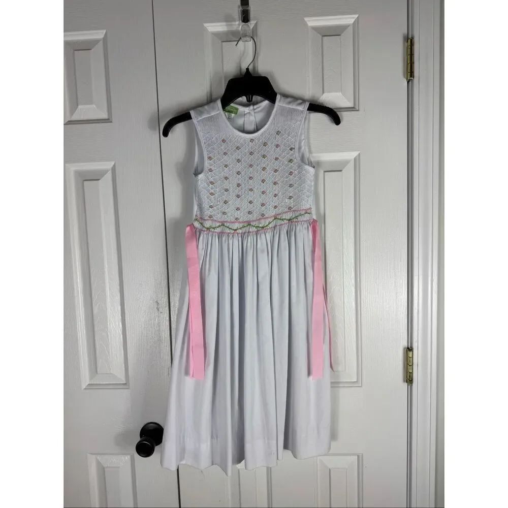Classic Whimsy Girls Smocked Dress Size 8